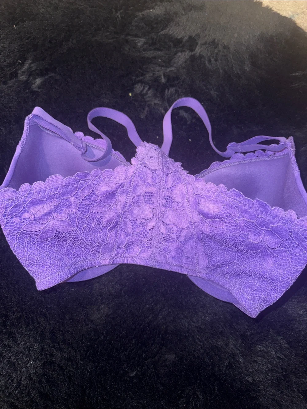 Bare Necessities Passion Purple Racerback Front-Closure Bra 32DDD - Picture 6 of 9